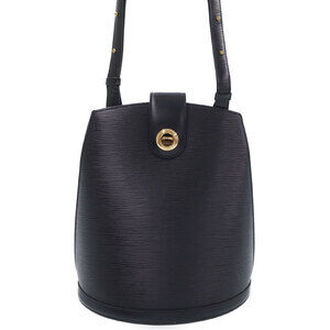 Louis Vuitton Epi Leather Cluny Shoulder Bag Black